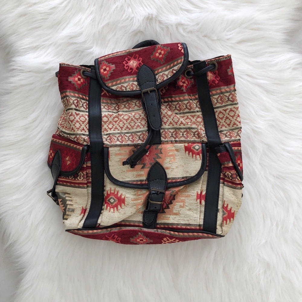 Beautiful Boho Chic Turkish Tapestry Backpack